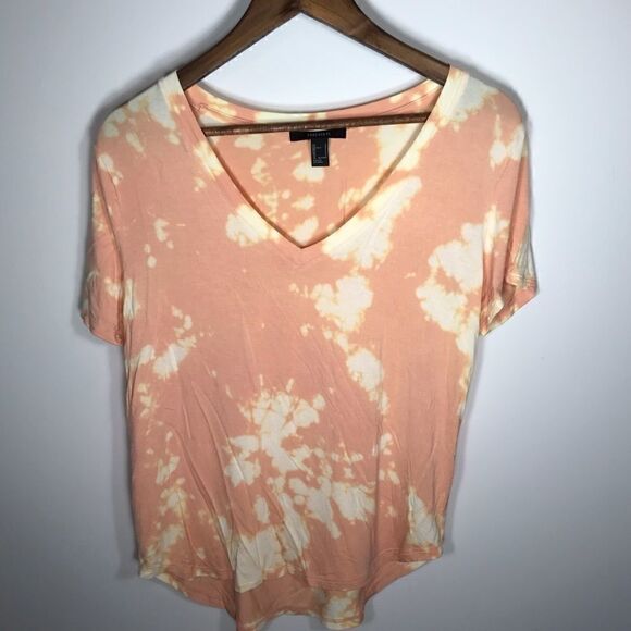 Forever 21 Bleached V Neck Tee - Picture 1 of 3